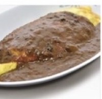 オムライスカレー掛け
